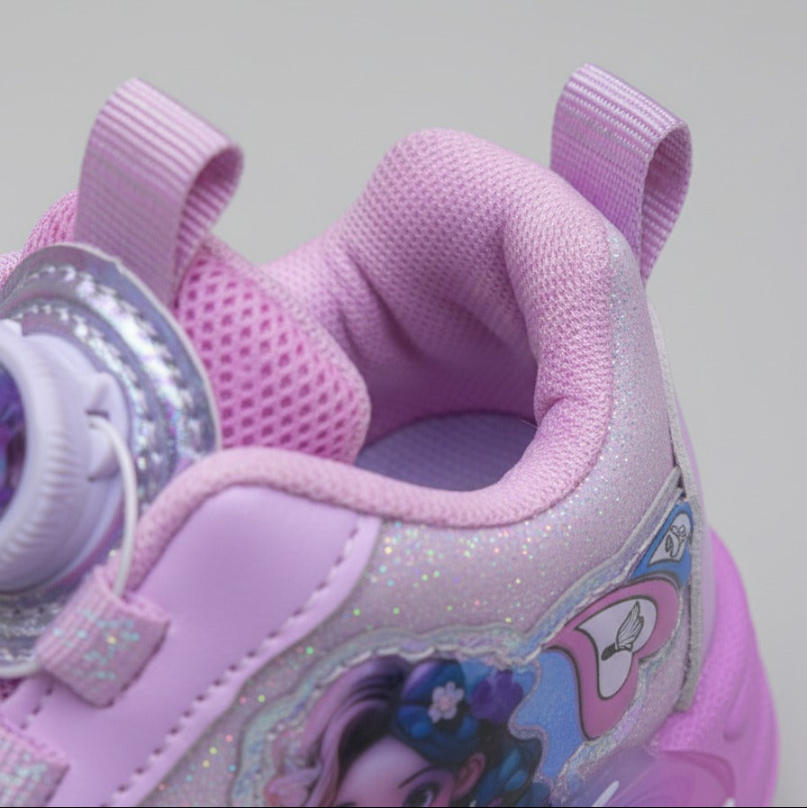 Girls’ Glitter Princess Graphic Sneakers — Product image: