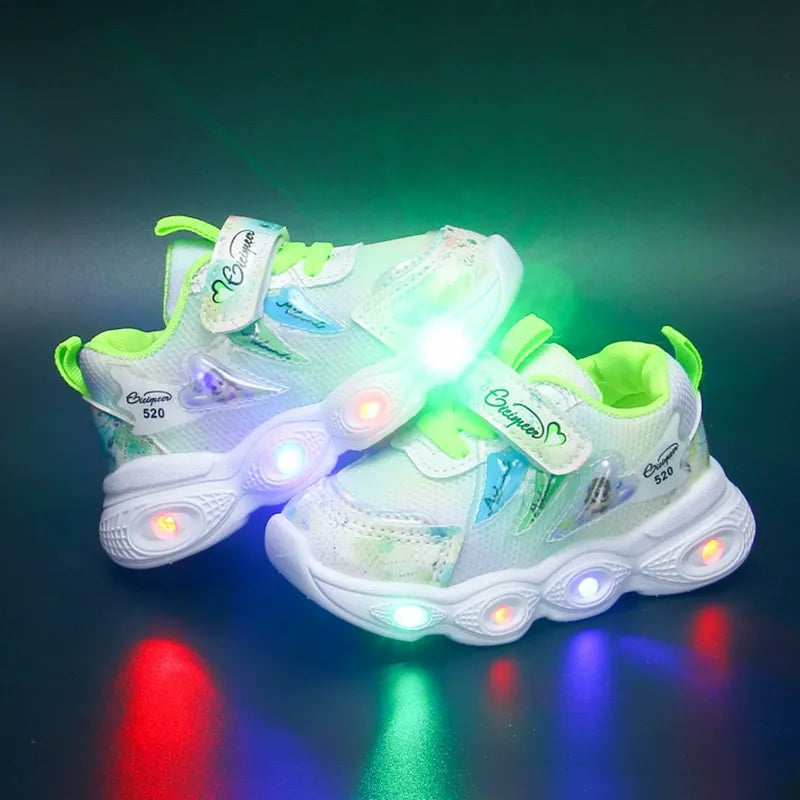 حذاء بناتي مع اضاءة LED مريح وأنيق