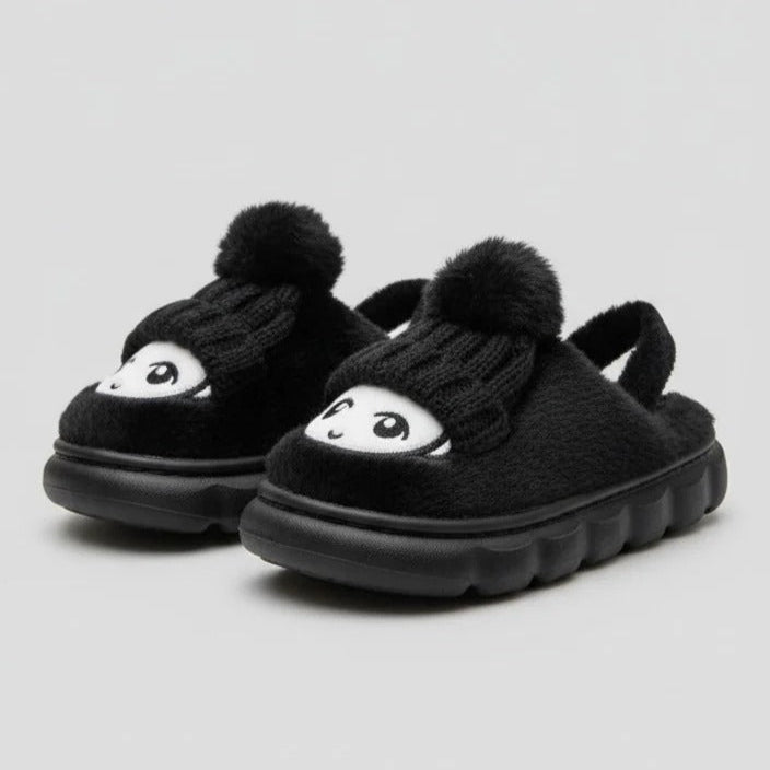 "Warm Cartoon Winter Slippers for Kids - Comfort and Fun in Every Step!"