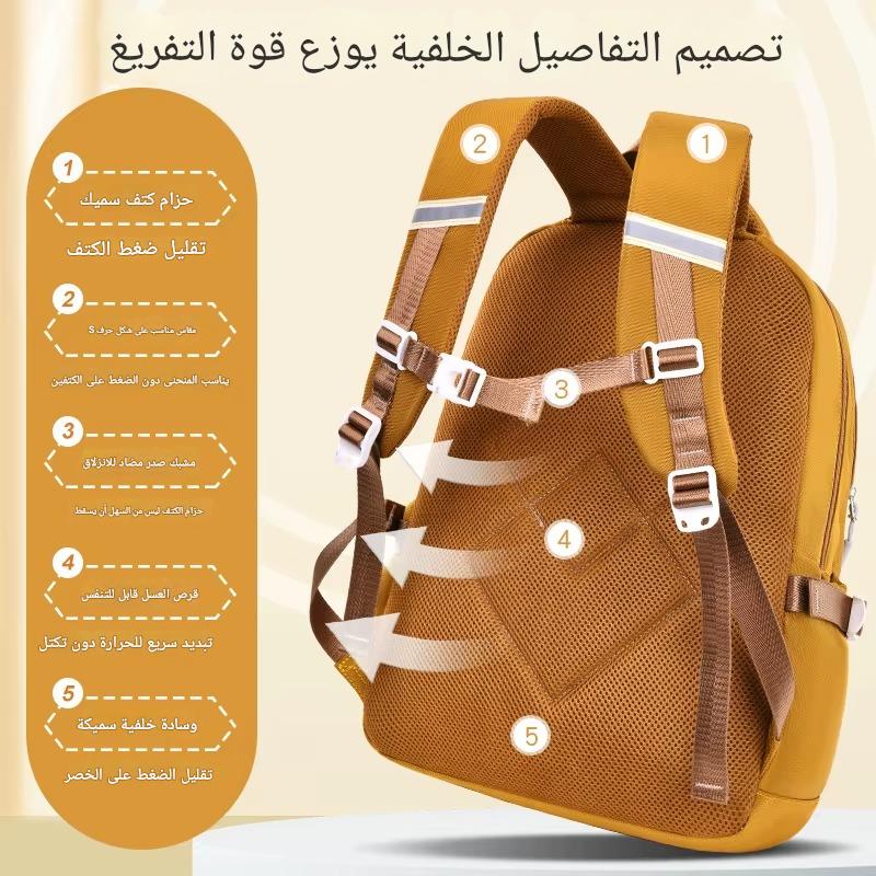 New Fashion Colors School Bag for Students Lightweight Large Capacity Waterproof