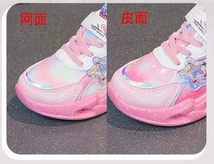Chaussures pour filles avec lumières LED, confortables et élégantes