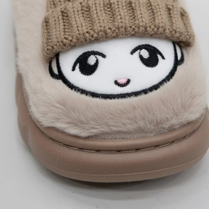 "Warm Cartoon Winter Slippers for Kids - Comfort and Fun in Every Step!"