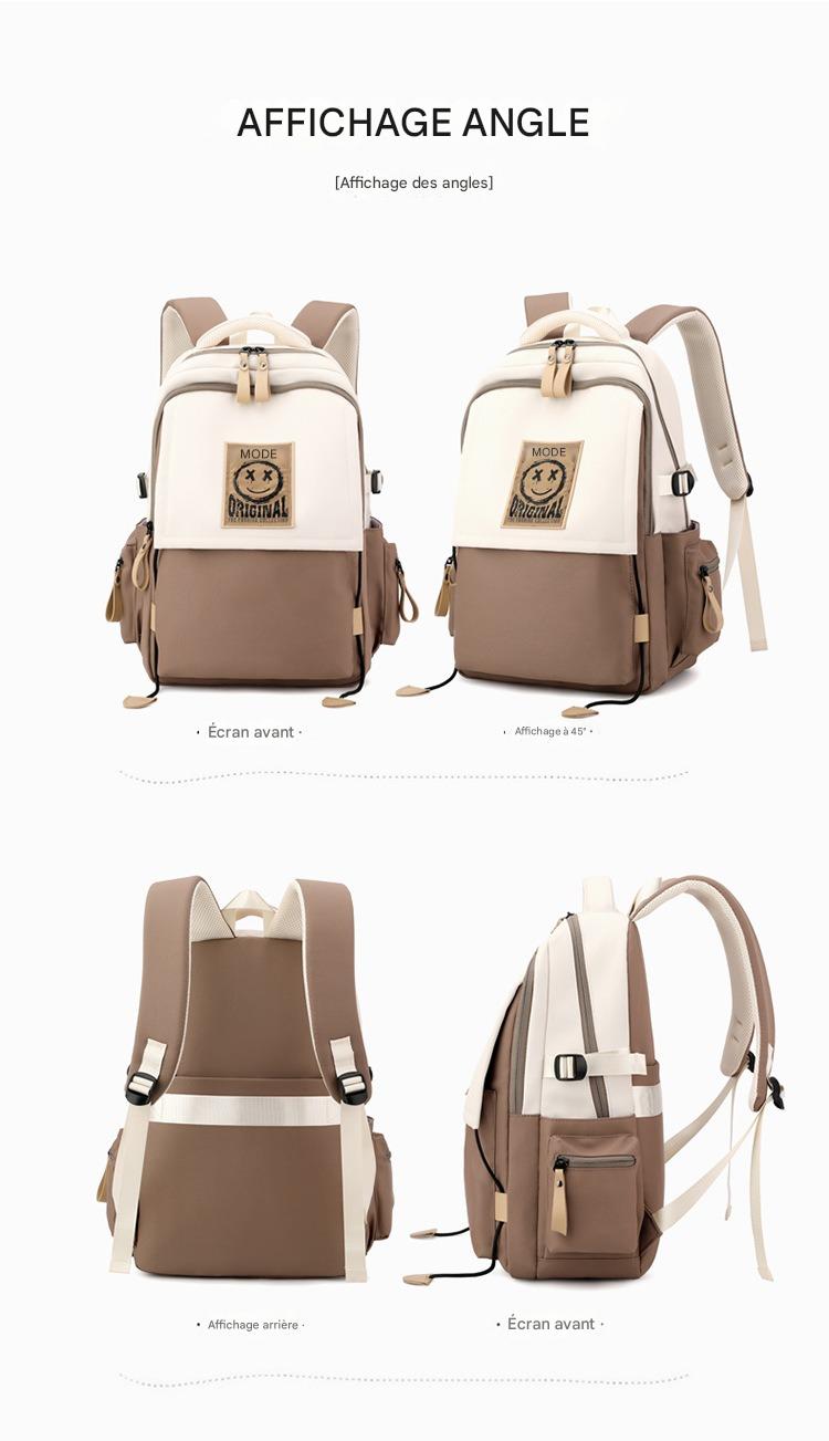 Sac à dos d'école unisexe haut de gamme et durable – Style moderne, grande capacité et confort longue durée