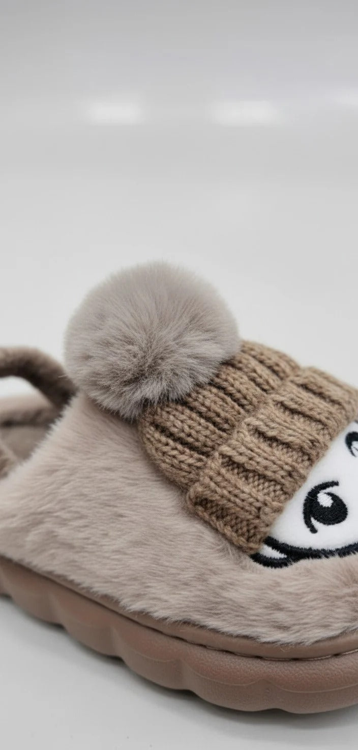 "Warm Cartoon Winter Slippers for Kids - Comfort and Fun in Every Step!"