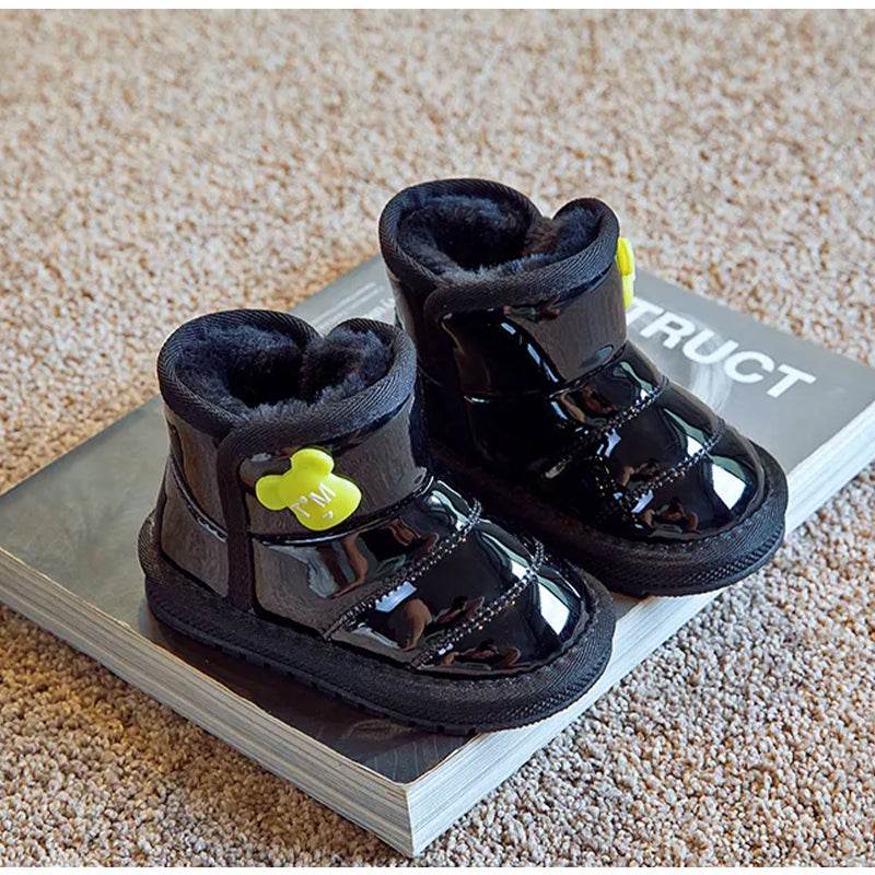 Cozy girls Boots: Plush Lined, Perfect for Boys and Girls, Soft-Soled Winter Shoes - IRRAKIDS