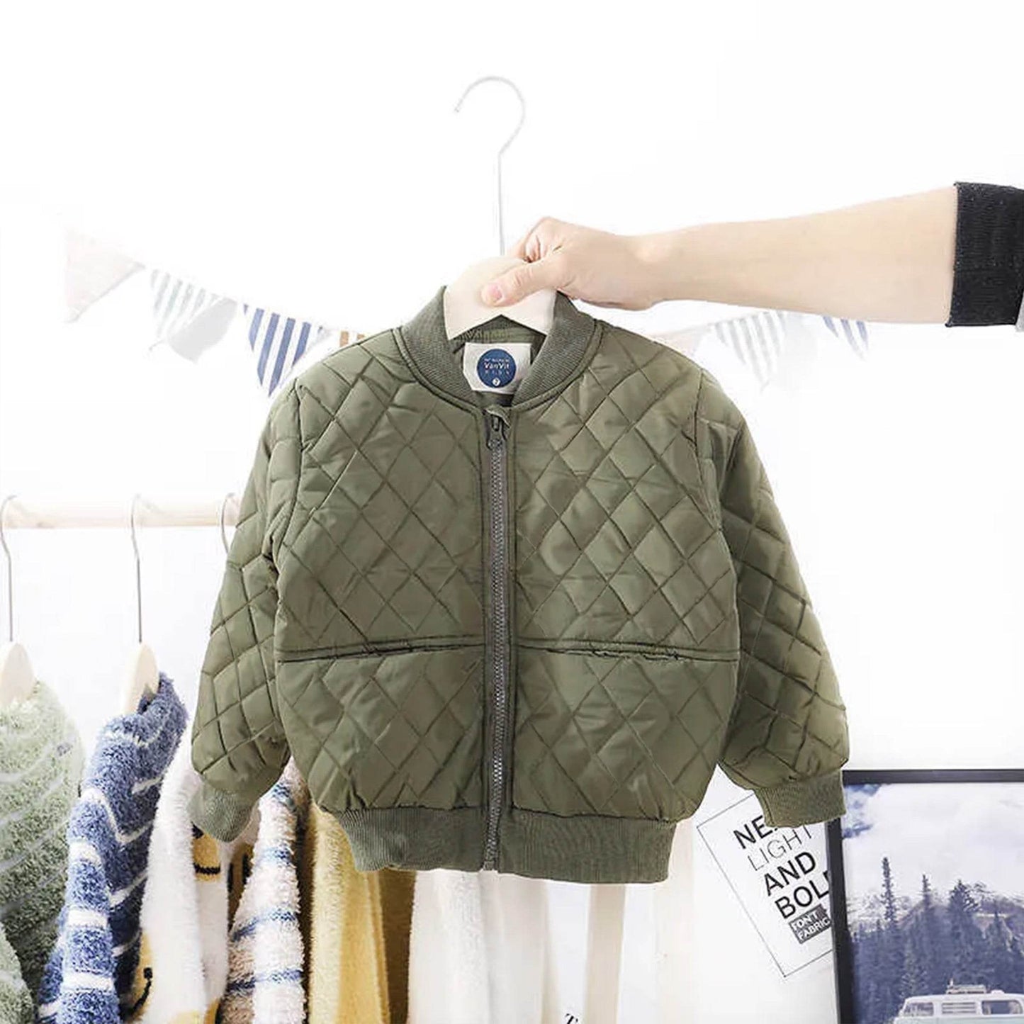 Quilted Bomber jacket : Kids' Outerwear Jacket for Boys and Girls - IRRAKIDS