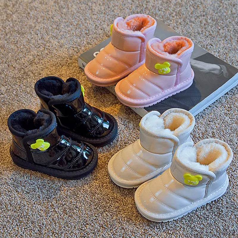 Cozy girls Boots: Plush Lined, Perfect for Boys and Girls, Soft-Soled Winter Shoes - IRRAKIDS