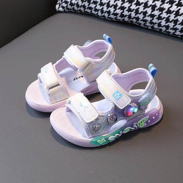 Little princess sandal with LED light inspired by Frozen Magic - IRRAKIDS