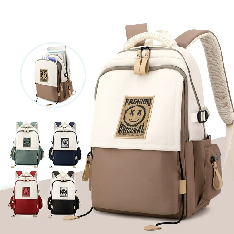 Sac à dos d'école unisexe haut de gamme et durable – Style moderne, grande capacité et confort longue durée