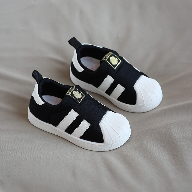 Baskets Xiaoliubao pour tout-petits – Chaussures à coque anti-collision pour garçons et filles