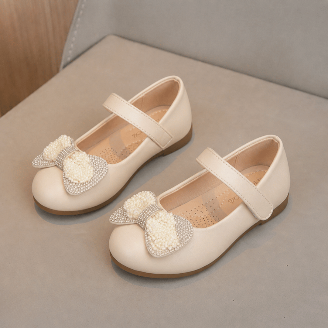 Chaussures Mary Jane à nœud de princesse – Élégance et brillance pour petites filles ✨