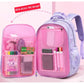 Sacs à dos multi-poches de style coréen pour filles et garçons, sacs d'école imperméables avec ours brodé