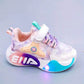 SparkleGlow Kids' LED Light-Up Low Top Sneakers: Illuminate Every Step in Style! - IRRAKIDS