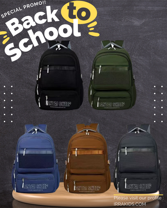 New Fashion Colors School Bag for Students Lightweight Large Capacity Waterproof