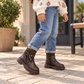 Girls’ Fashion Buckle & Chain Ankle Boots