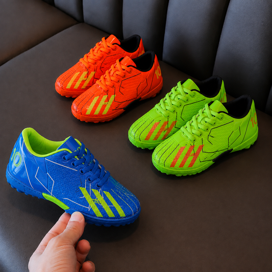 boys’ Turf Football Shoes – Lightweight Lace-Up Soccer Cleats