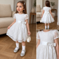 Elegant White Lace Princess Dress Set for Girls ✨