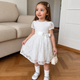 Elegant White Lace Princess Dress Set for Girls ✨
