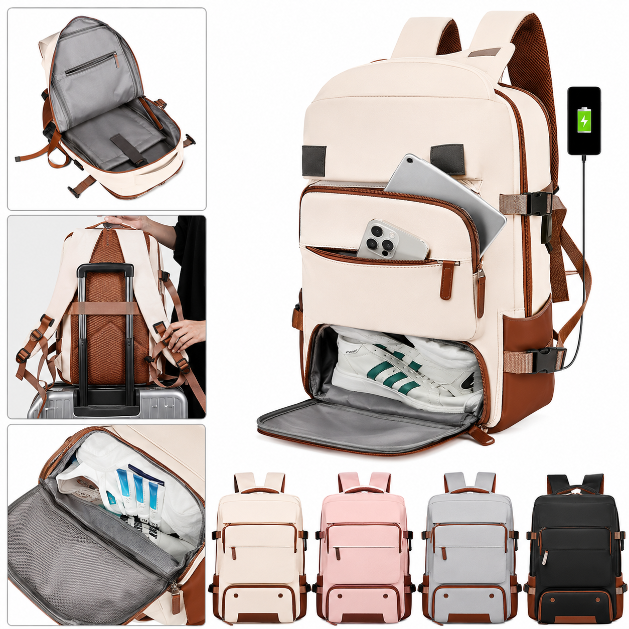 Modern Backpack with a Stylish Design and Spacious Storage for School 🎒✨