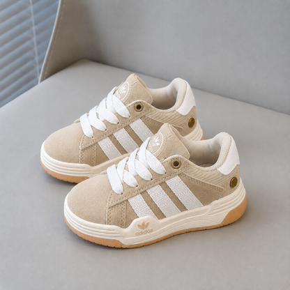 Kids Classic Stripe Sneakers – Comfortable Everyday Shoes