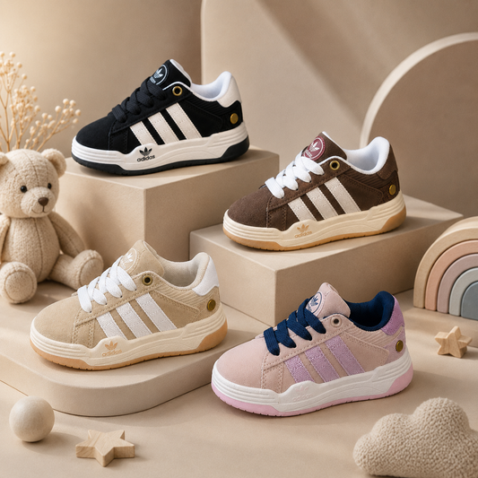 Baskets classiques à rayures pour enfants – Chaussures confortables pour tous les jours