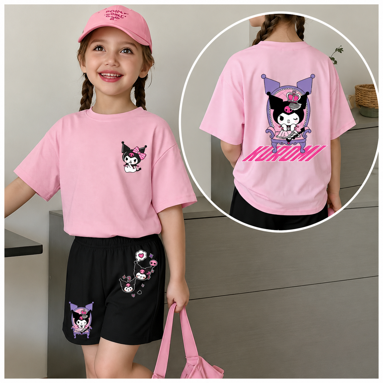Kuromi Princess 2-Piece Kids Set