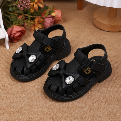 Girls LED Light-Up Sandals – Cute Bow Summer Shoes with Glowing Sole