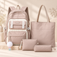 🎒 Ensemble de sac à dos d'école multifonctionnel 5 en 1 – Élégant et pratique