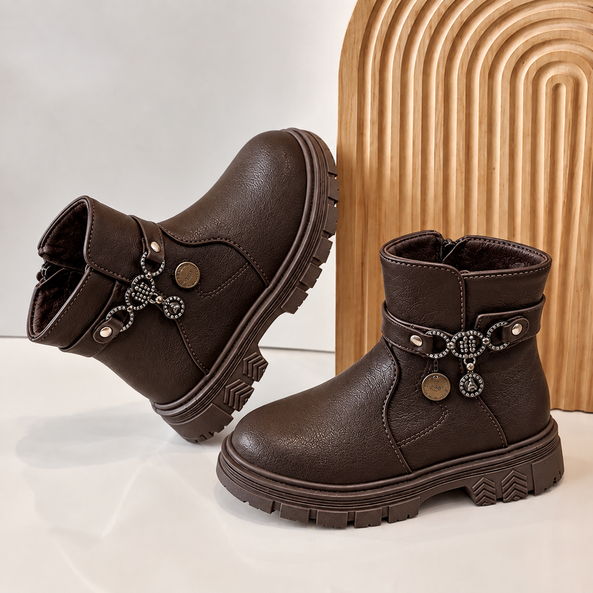 Girls’ Chic Charm Ankle Boots – Stylish Comfort for Everyday Adventures