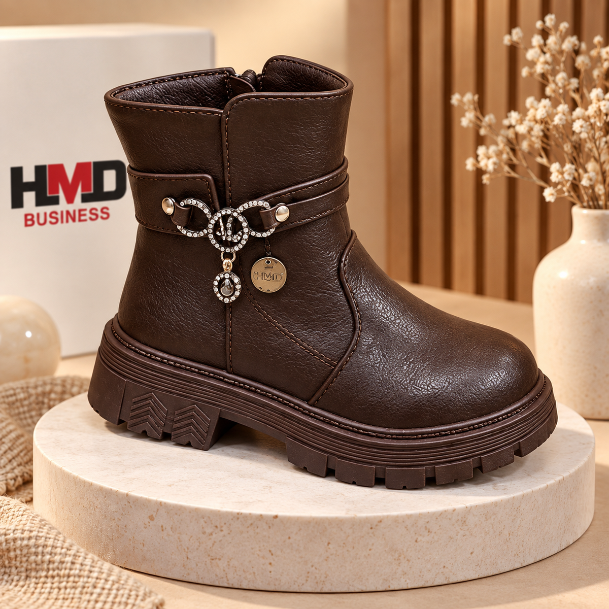 Girls’ Chic Charm Ankle Boots – Stylish Comfort for Everyday Adventures