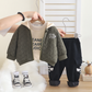 Boys’ Cozy Quilted 3-Piece Winter Set – Hooded Jacket, Sweatshirt & Warm Jogger Pants