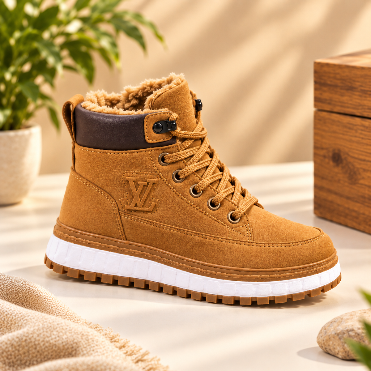 Bottes montantes d'hiver haut de gamme pour enfants