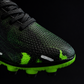 Kids’ Lightweight Football Cleats – Black & Neon Green