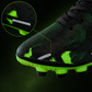 Kids’ Lightweight Football Cleats – Black & Neon Green
