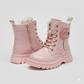 « Bottes vernies brillantes et élégantes pour filles, bottes d'hiver chaudes et confortables pour enfants »