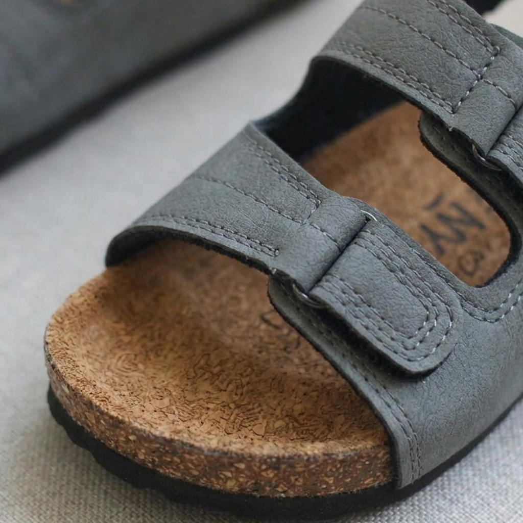 صندل كلاسيكي للأطفال بشريط مع دعم خلفي