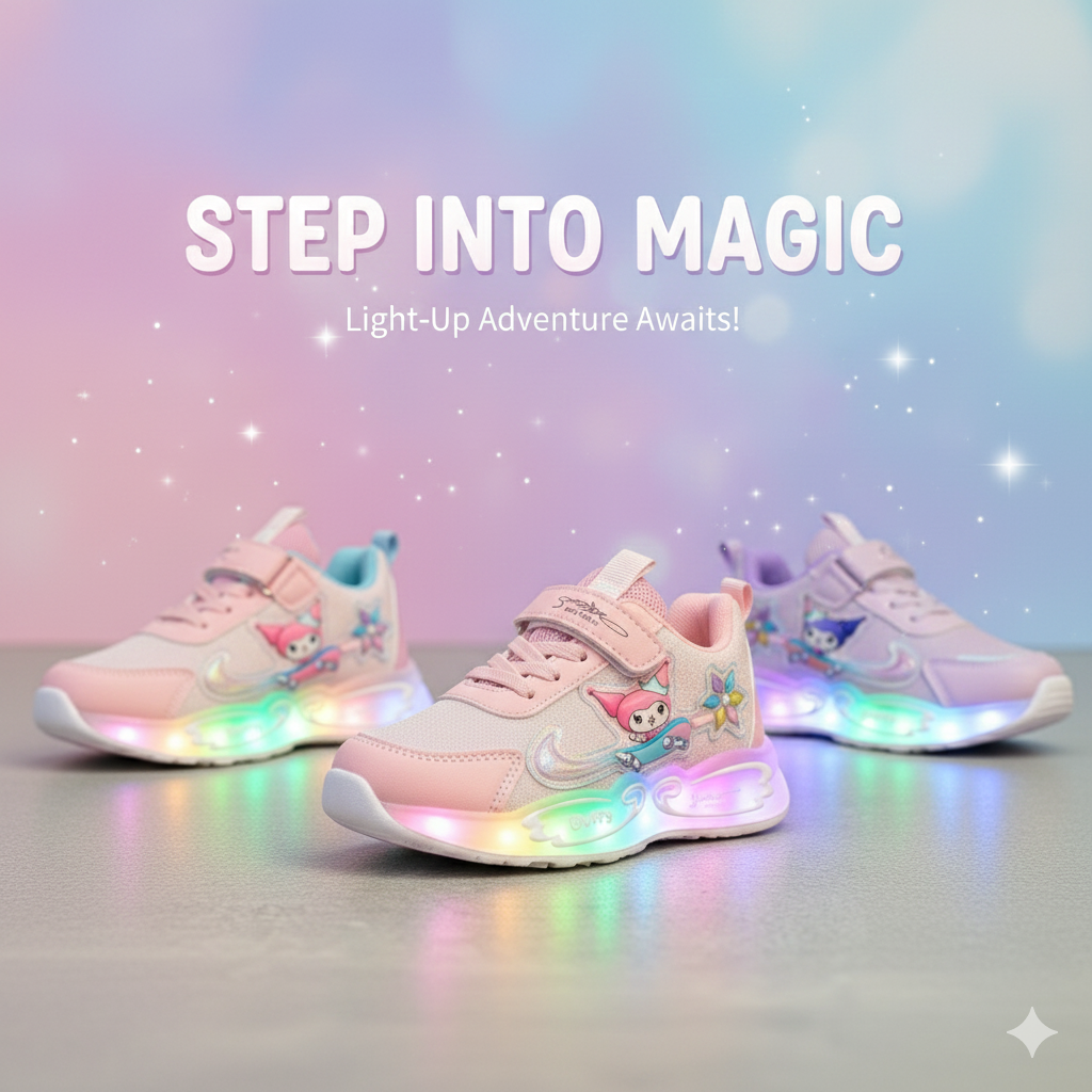 حذاء رياضي DuffyGlow Magical LED للبنات