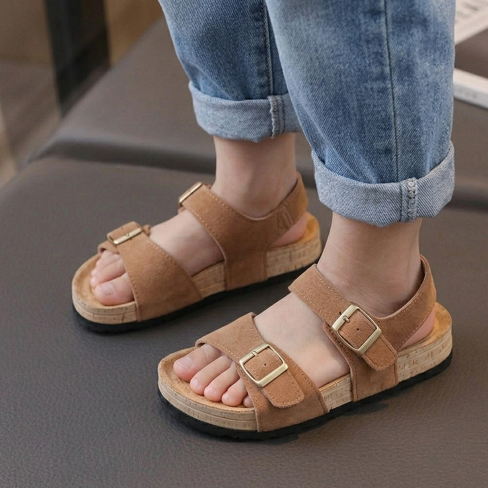 Boys’ Trendy Buckle Sandals – Soft Comfort Summer Style 👦
