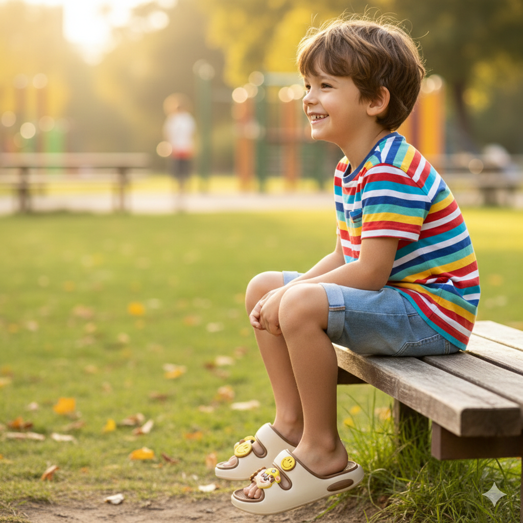 شباشب  للأطفال برسومات كرتونية - ناعمة وخفيفة الوزن وغير قابلة للانزلاق