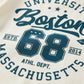 Ensemble t-shirt graphique « Boston Varsity » et short en jean pour garçons – Tenue décontractée d'été