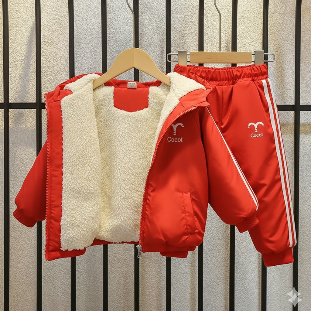 Ensemble unisexe 2 pièces pour enfants – Haut et pantalon en coton doux, tenue décontractée et confortable pour garçons et filles