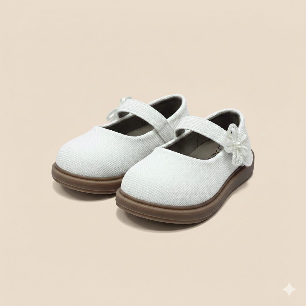 ✨ Chaussures Mary Jane élégantes pour filles avec détail floral – Style confortable ✨