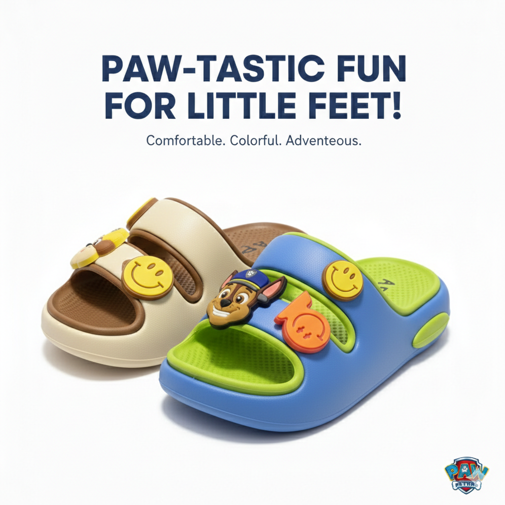 شباشب  للأطفال برسومات كرتونية - ناعمة وخفيفة الوزن وغير قابلة للانزلاق