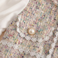 Girls Elegant Tweed Puff Sleeve Party Dress – Princess Style A-Line Dress