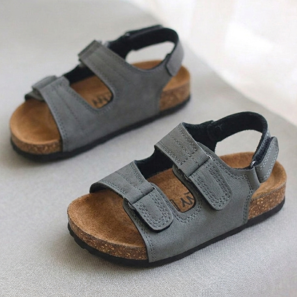 صندل كلاسيكي للأطفال بشريط مع دعم خلفي