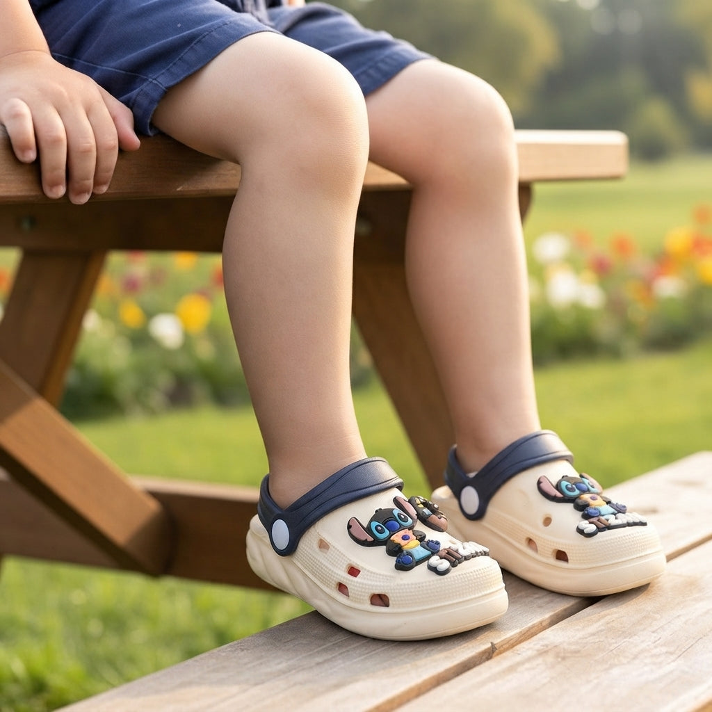 Sabots à motifs pour enfants – un style ludique pour les petits pieds