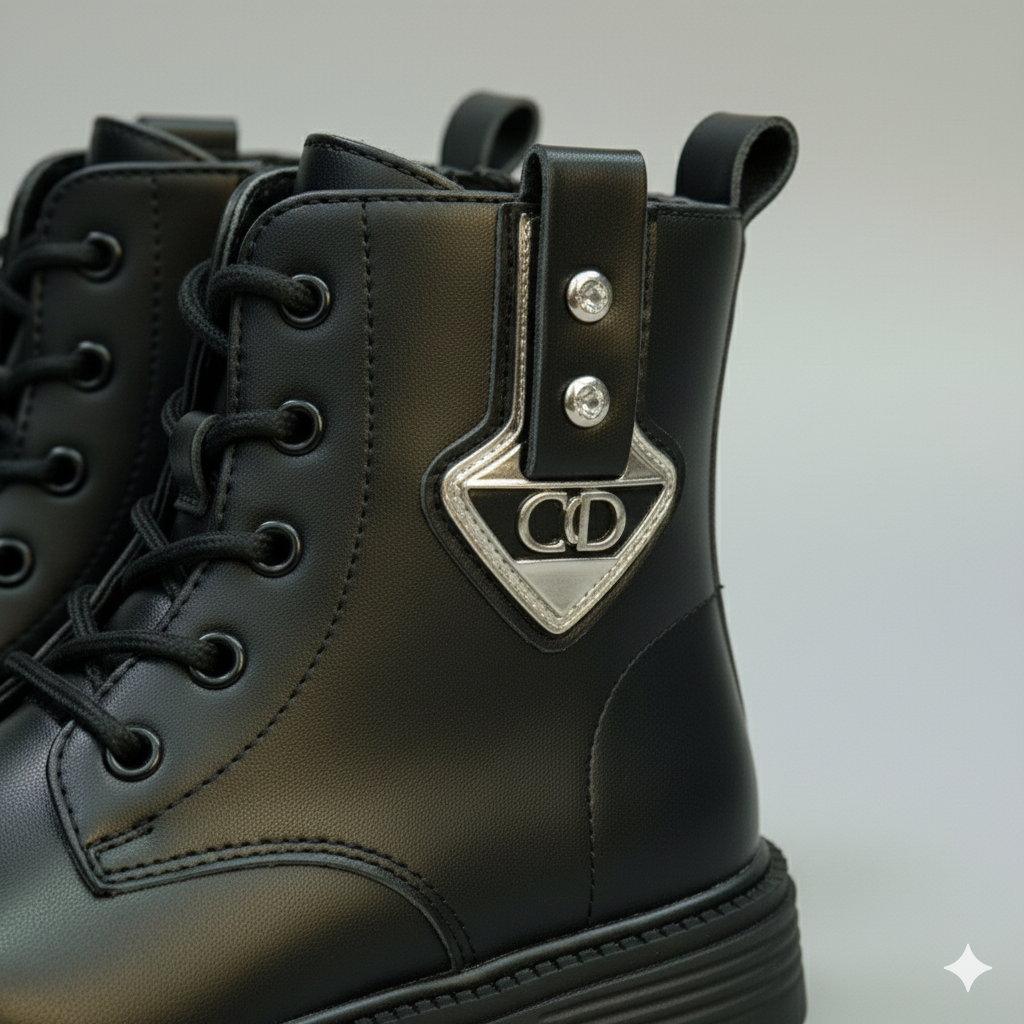 Bottines à lacets élégantes pour filles avec semelle antidérapante