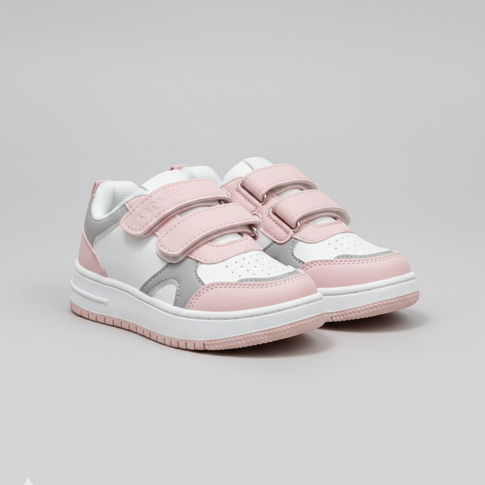 Baskets décontractées pour enfants avec fermeture velcro – Élégantes et confortables
