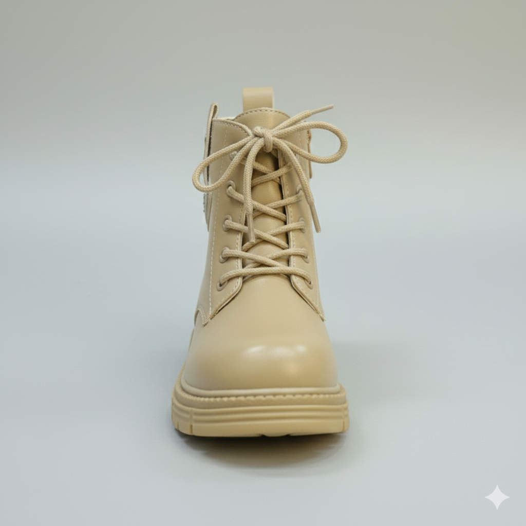 Bottines à lacets élégantes pour filles avec semelle antidérapante