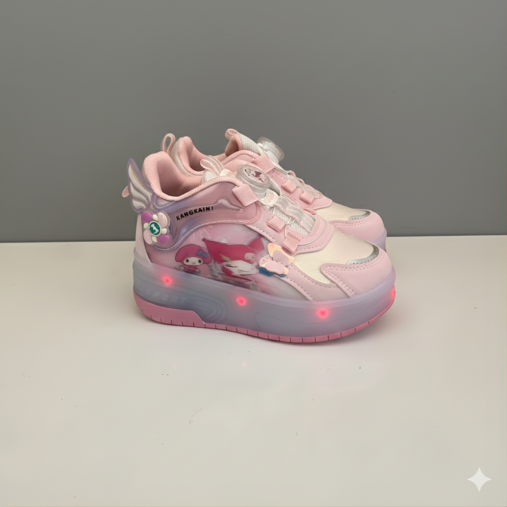 "حذاء دريم جلو رولر الرياضي - سحر مضيء للفتيات الصغيرات"